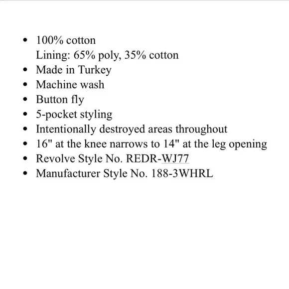 RE/DONE Originals High Rise Loose in Bleach Destroy - Picture 4 of 7